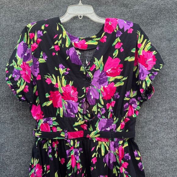 Stuart Alan Vintage Dress Womens 18 Cottagecore Floral pin-up Spring Boho - Picture 4 of 10